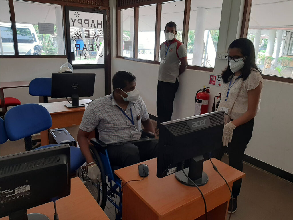 Checking accessibility at Nenasala